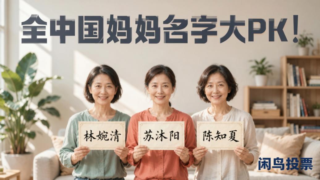 全中国妈妈名字大PK！全世界我妈妈的名字最好听投票结果令人意外