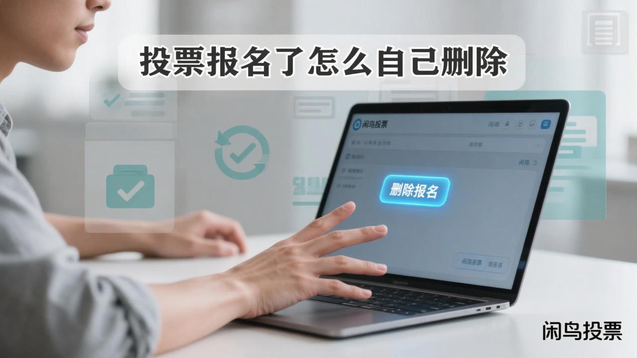 投票报名了怎么自己删除