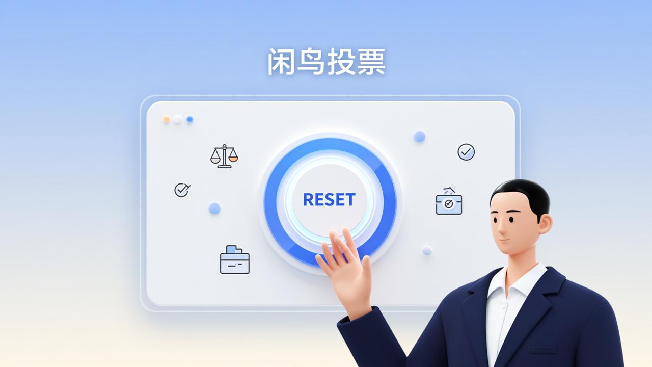 投票数据怎么一键清空？「闲鸟投票」清空复位投票表，快速重置投票活动