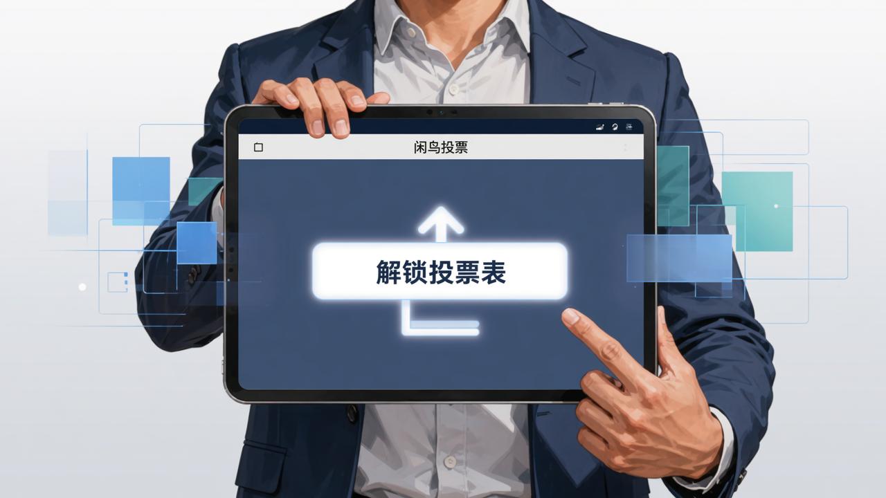 投票表锁定了怎么解锁？「闲鸟投票」解锁投票表操作，让投票人重新填写