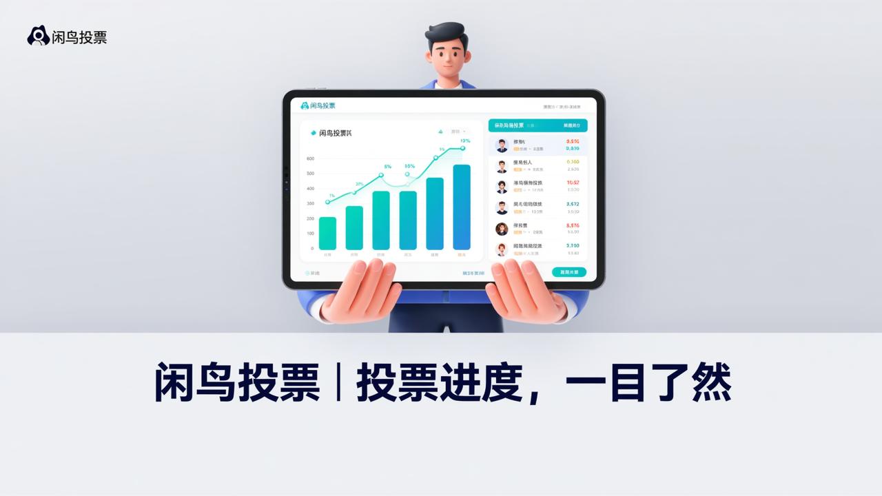 查看投票进度怎么查？「闲鸟投票」投票进展查看功能，票数进度一目了然