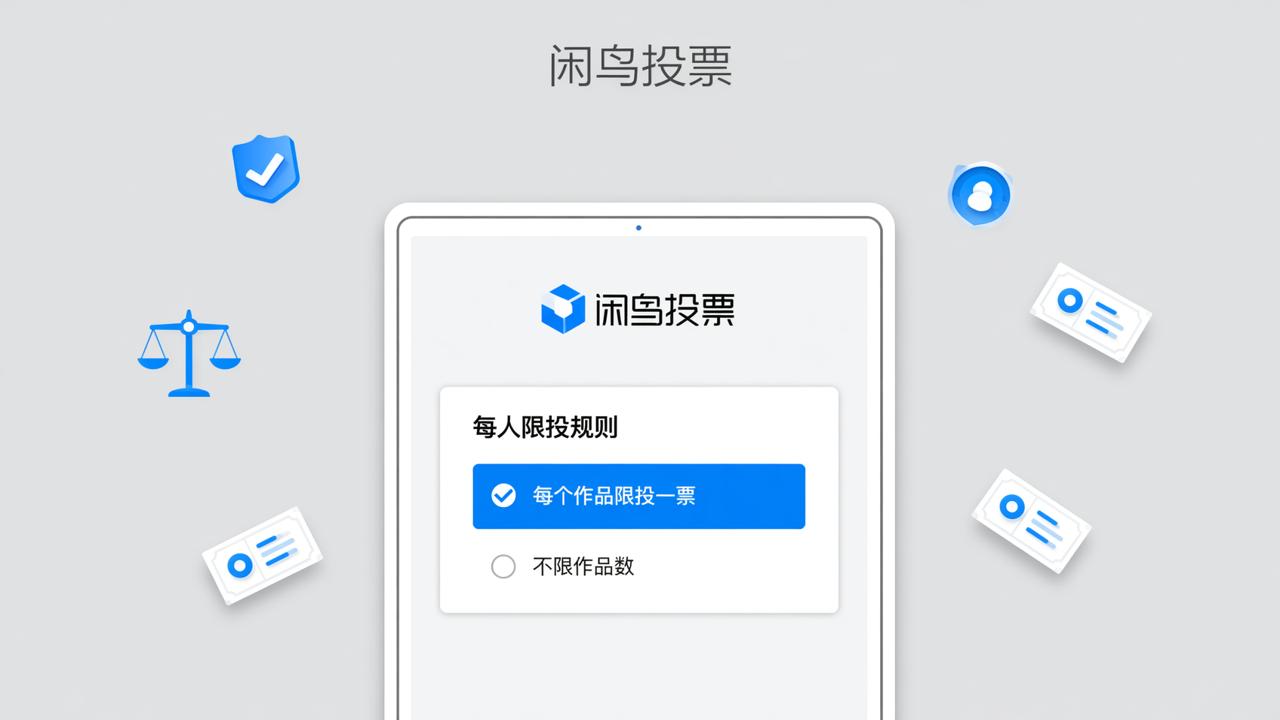 投票每人限投几票怎么设置？闲鸟投票限制投票规则教程