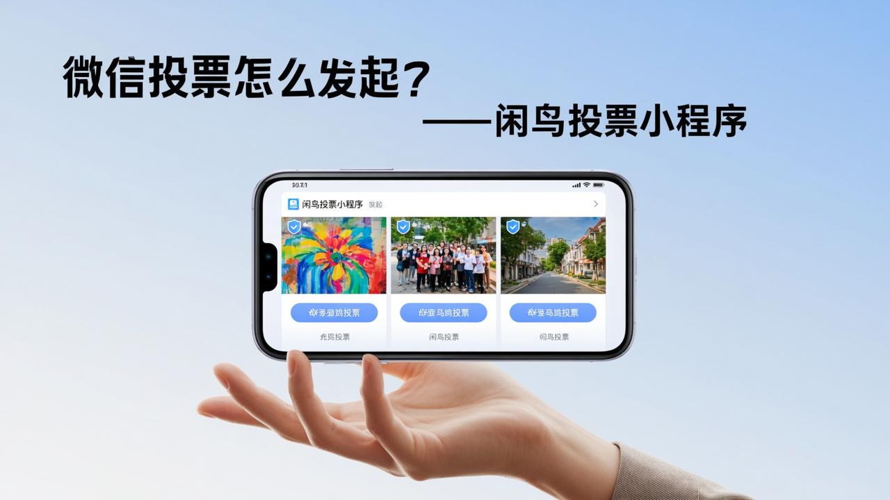 微信投票怎么发起？闲鸟投票小程序，图片投票防刷票，免费用