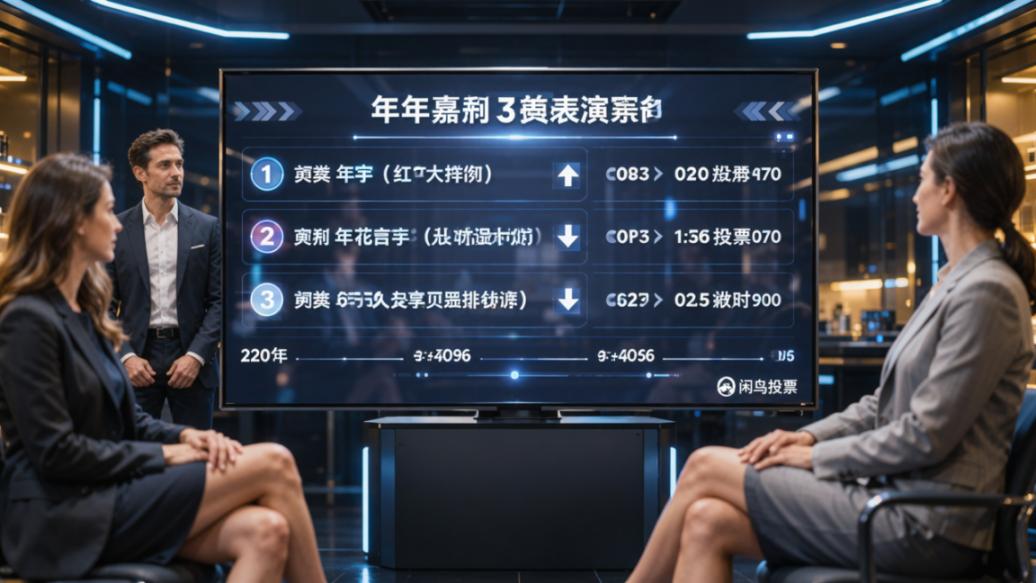年会节目评选，大屏实时刷新排名是什么体验？闲鸟投票扫码即投